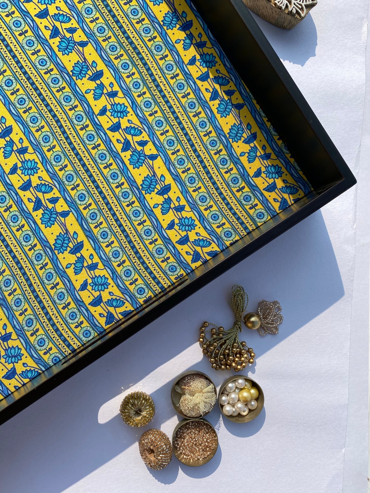 Congruous Divine Pichwai Square Multi-Purpose Tray