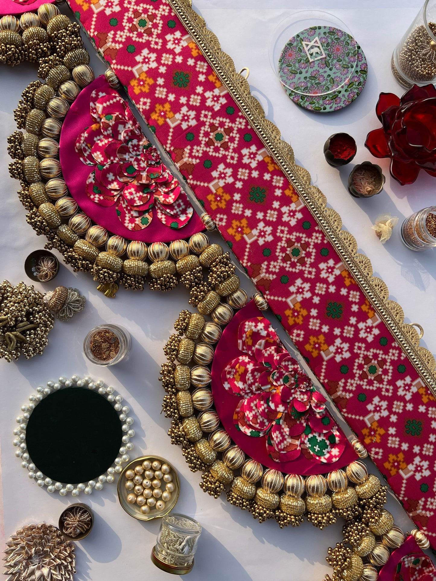 Chandbali patola Toran and door hanging
