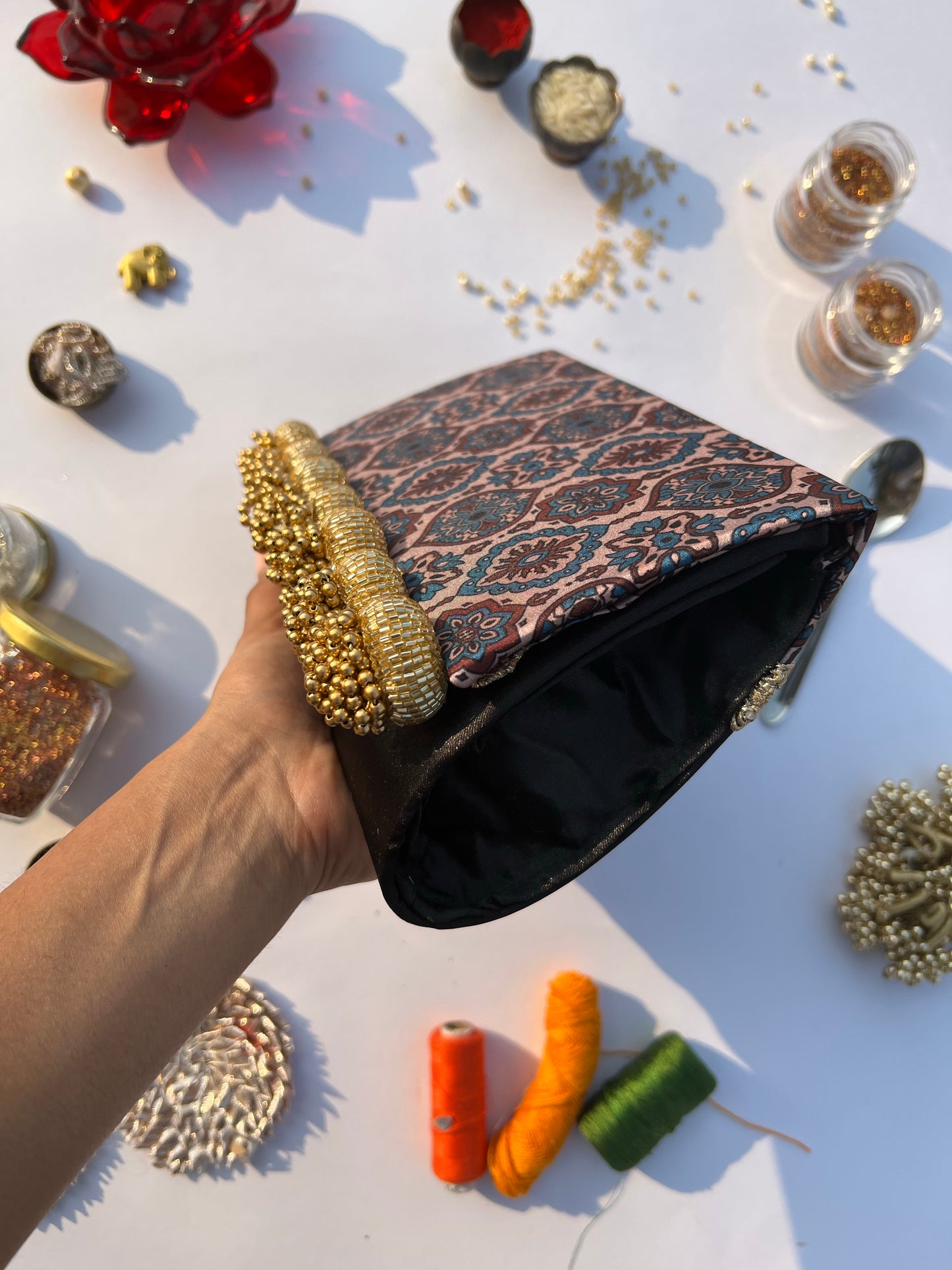 Rangrez Ajrakh Clutch