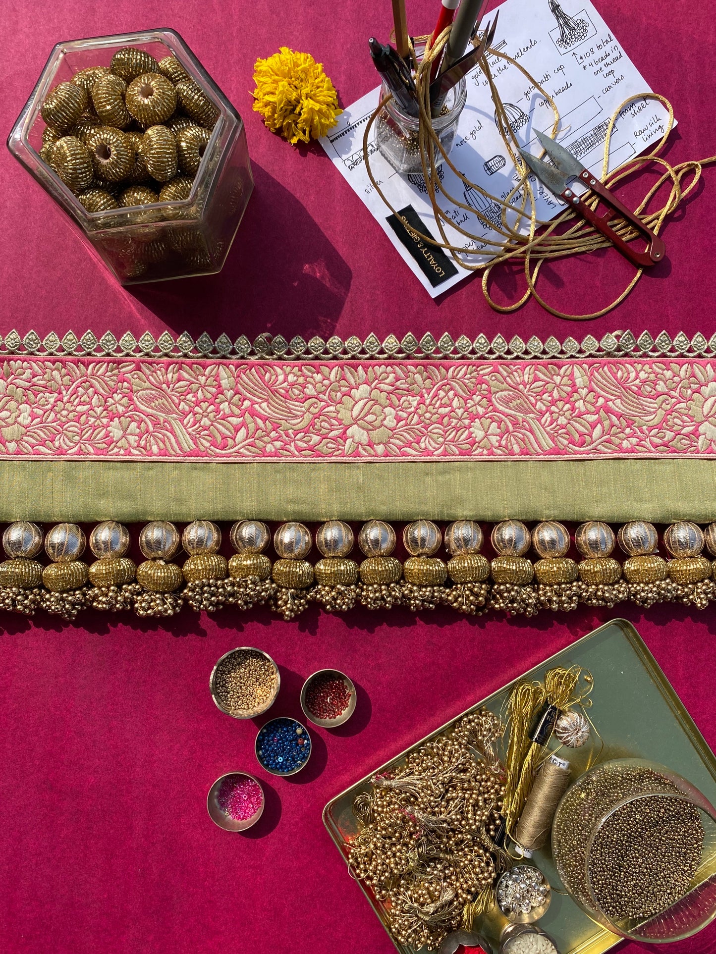 The English Pink Parsi Gara Toran - IBHI
