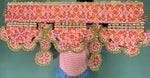 Load image into Gallery viewer, IBHI&#39;s AMBAJI TORAN: Classic Pink &amp; Orange Navratna Patola