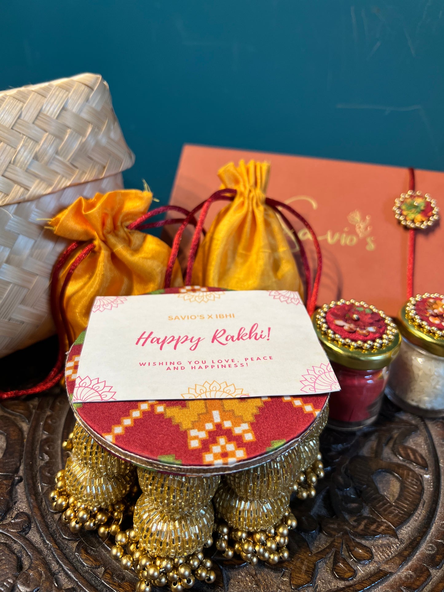 Maroon Beauty on Duty Rakhi Hamper