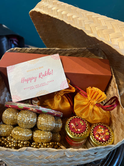 Maroon Beauty on Duty Rakhi Hamper