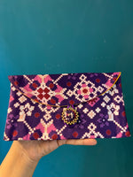 Load image into Gallery viewer, Purple Navratna Patola Shagun Envelop