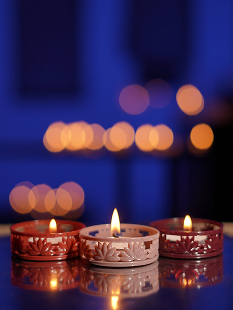 IBHI's Lotus TeaLight Holder: Set of 6