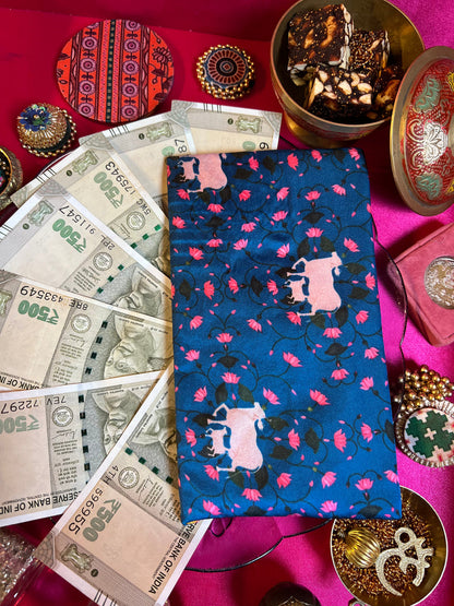 Pink Colloquial Divine Pichwai Shagun Envelope