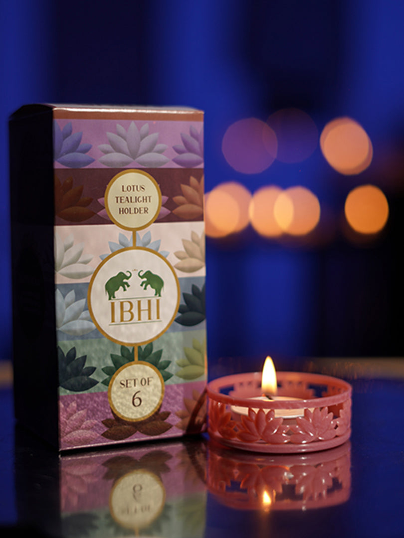 IBHI's Lotus TeaLight Holder: Set of 6