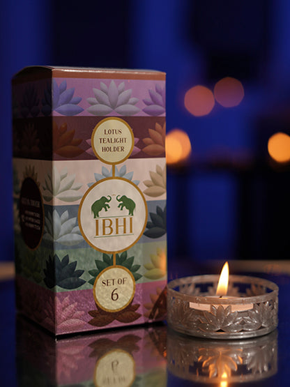 IBHI's Lotus TeaLight Holder: Set of 6