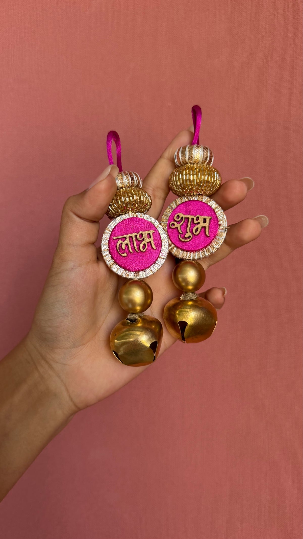 Jaipuri Pink Ghungroo Shubh Labh