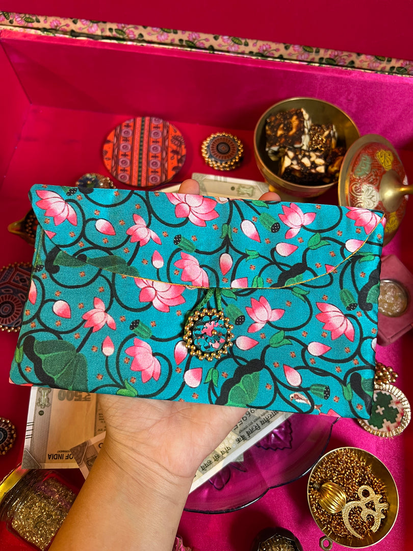Pink Colloquial Divine Pichwai Shagun Envelope