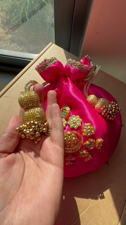 Gulabi Sitara Potli