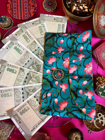 Pink Colloquial Divine Pichwai Shagun Envelope