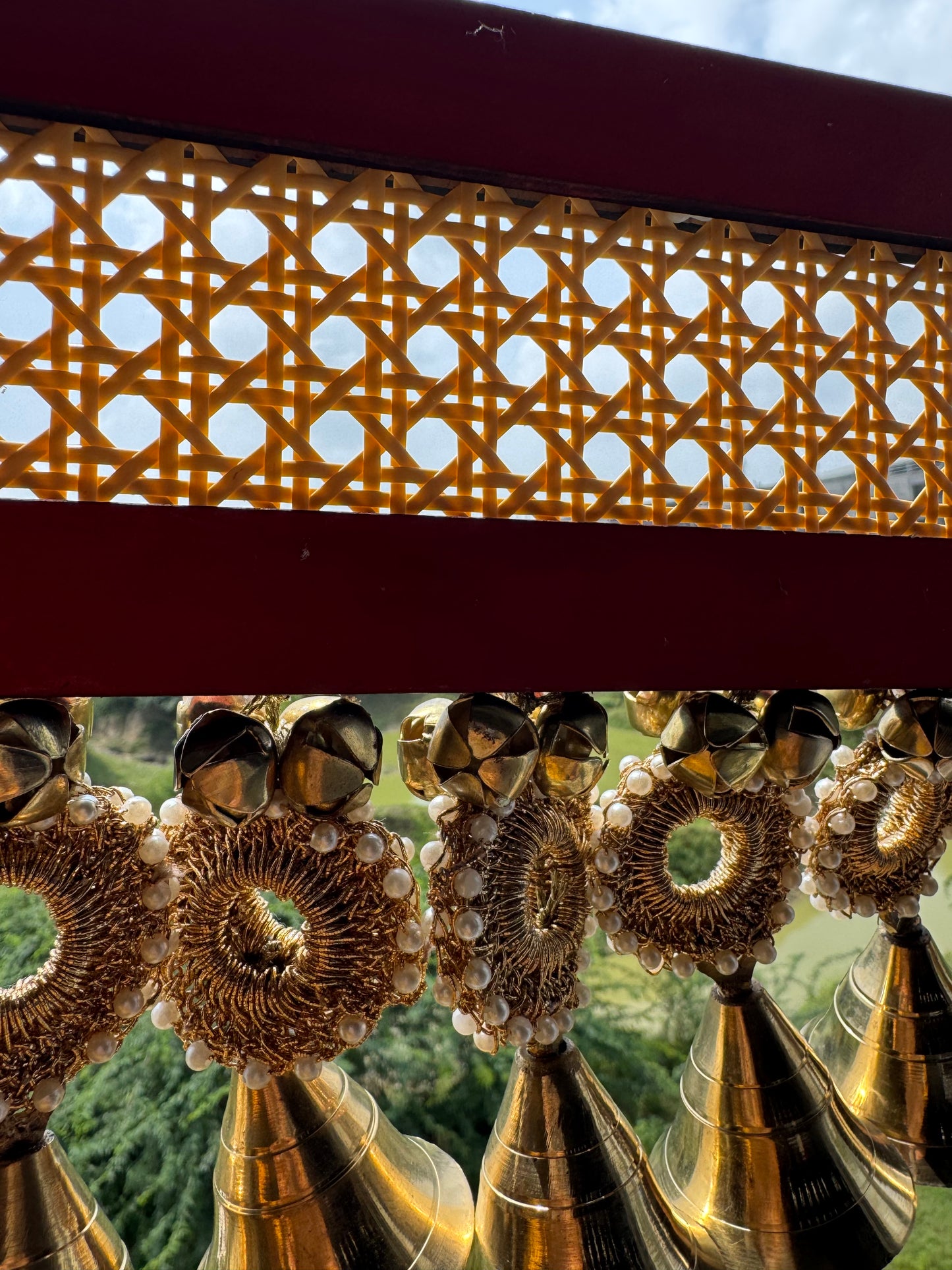 37 inches rattan toran