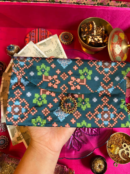 Pink Colloquial Divine Pichwai Shagun Envelope
