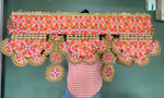 Load image into Gallery viewer, IBHI&#39;s AMBAJI TORAN: Classic Pink &amp; Orange Navratna Patola