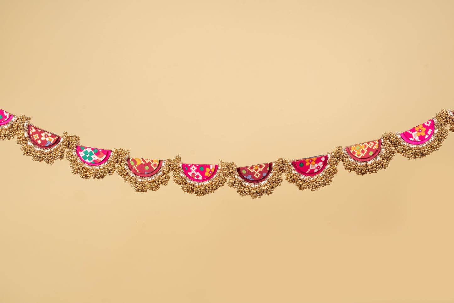 PLIANT TORAN: Flare MORBANI THANGAT KARE & Dual Tone Navratna Patola Toran