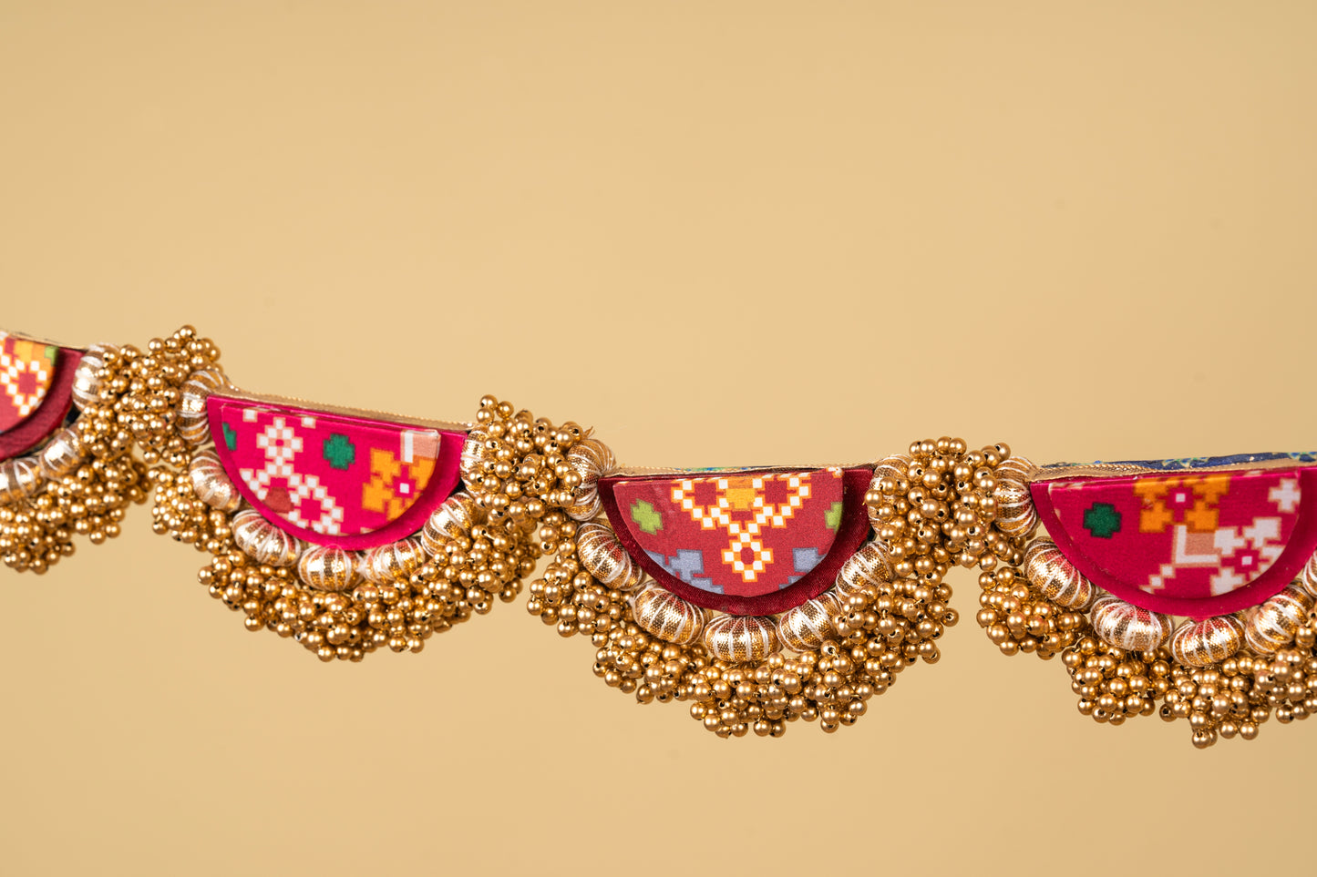 PLIANT TORAN: Flare MORBANI THANGAT KARE & Dual Tone Navratna Patola Toran