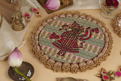Front view – Nathdwara Niketan Shrinathji beaded pallet
