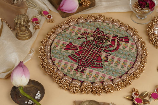 Front view – Nathdwara Niketan Shrinathji beaded pallet