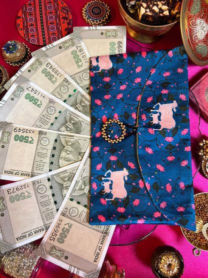 Pink Colloquial Divine Pichwai Shagun Envelope