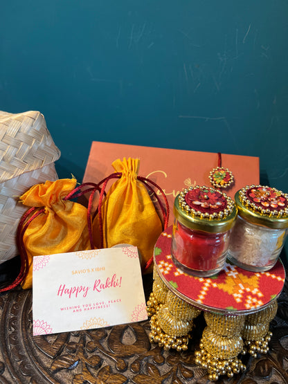 Maroon Beauty on Duty Rakhi Hamper