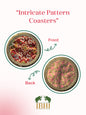 Fabric Coaster Rosie Rani Bandhej + Pink Colloquial Divine Pichwai