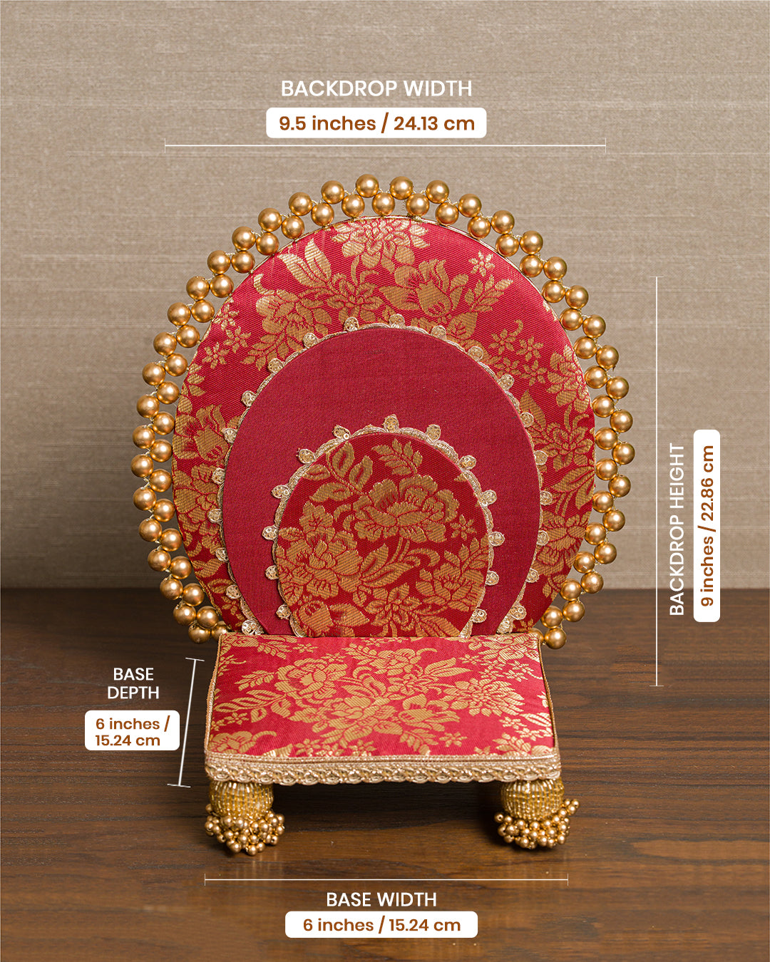 Gulab Detachable Petite Sinhasan | Classic