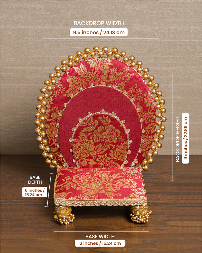 Gulab Detachable Petite Sinhasan | Classic