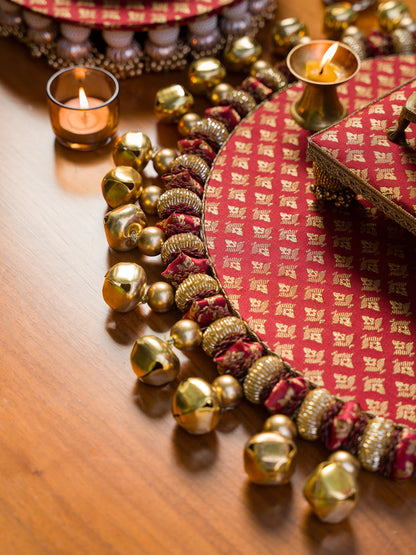The Petite Gajra Toran | Maroon