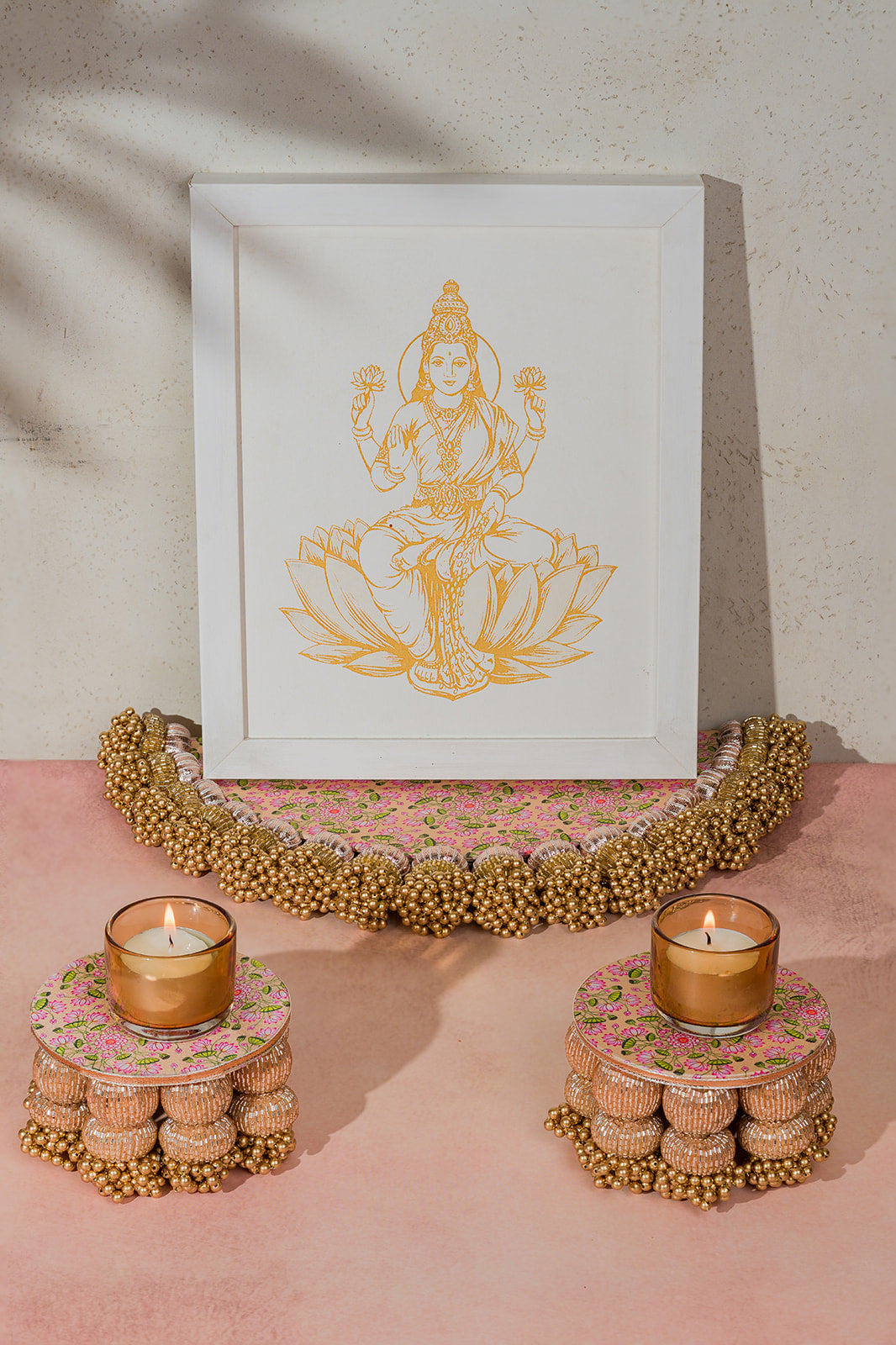 Half Circle Rangoli- 8 inches base