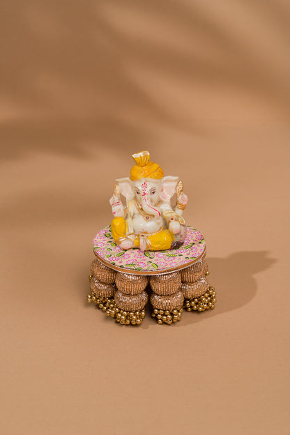 Mini Dangler Platter: OG Inflorescence Divine Pichwai (4 inches)