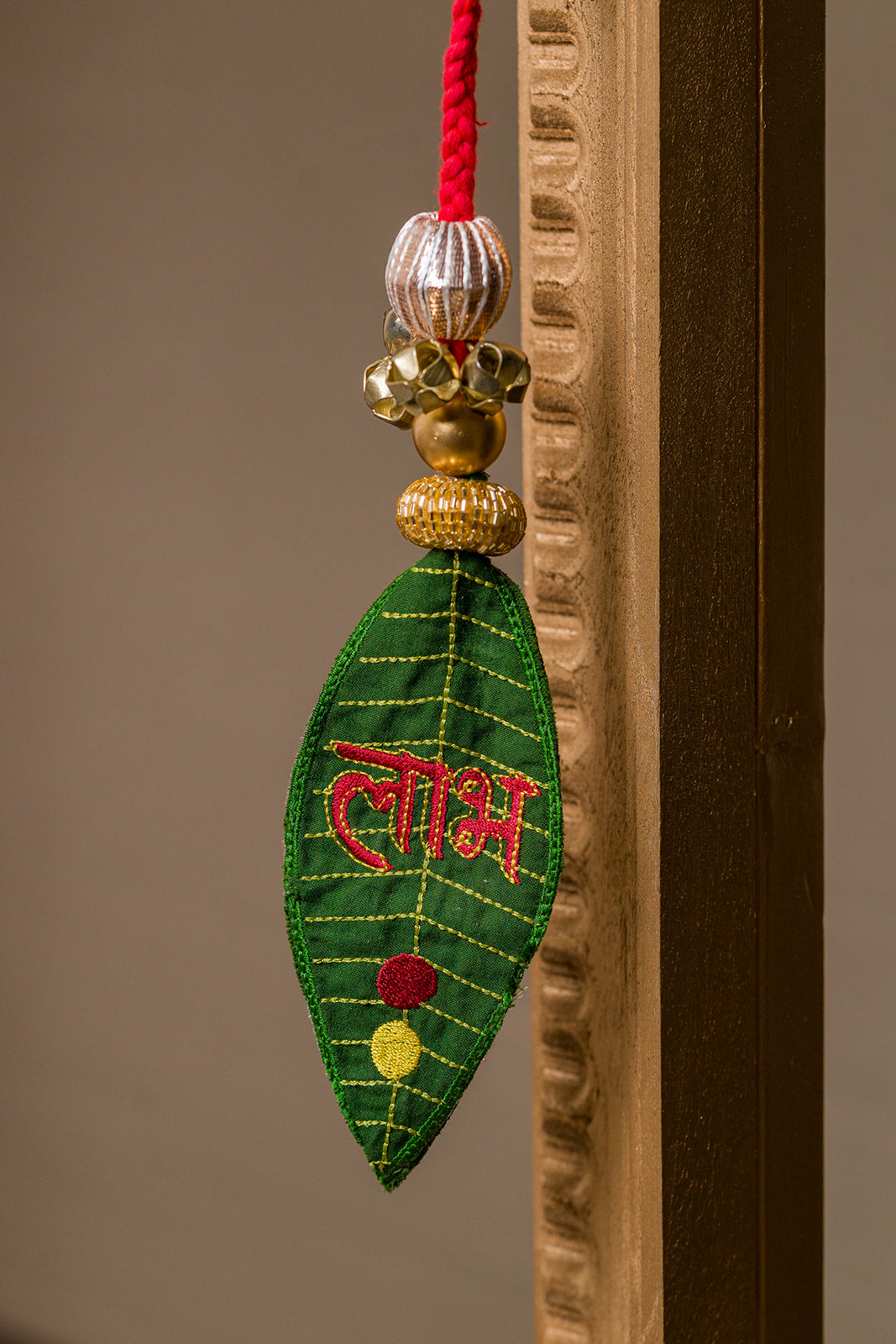 Star Petite Gajra Mango Leaf Dwaar Shringar – Toran & Shubh Labh Hangings Combo