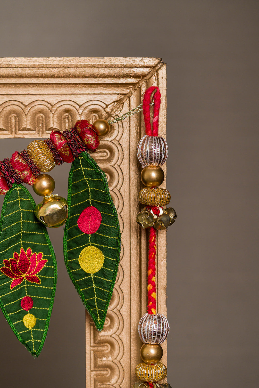 Star Petite Gajra Mango Leaf Dwaar Shringar – Toran & Shubh Labh Hangings Combo
