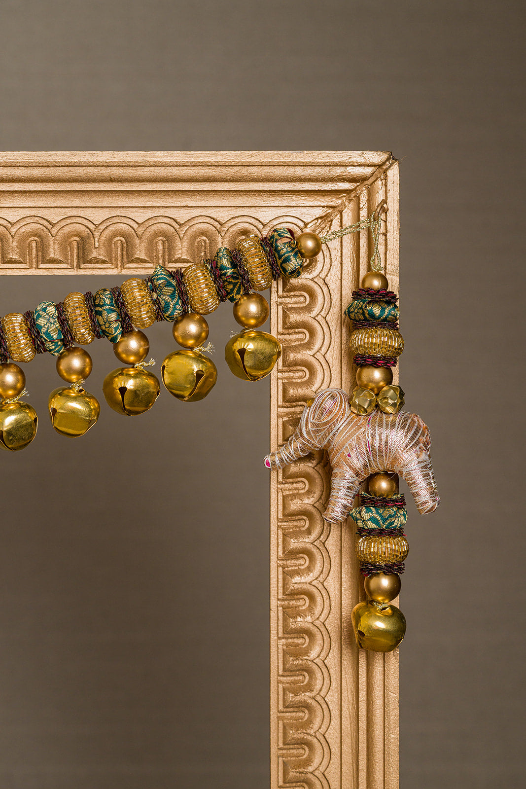 Petite Gajra Elephant Hangings – Set of 2
