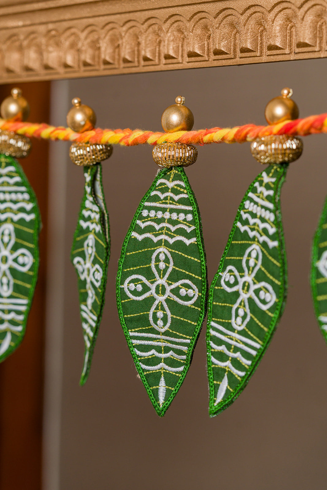 Kolam Mango Leaf Toran | Door Decoration