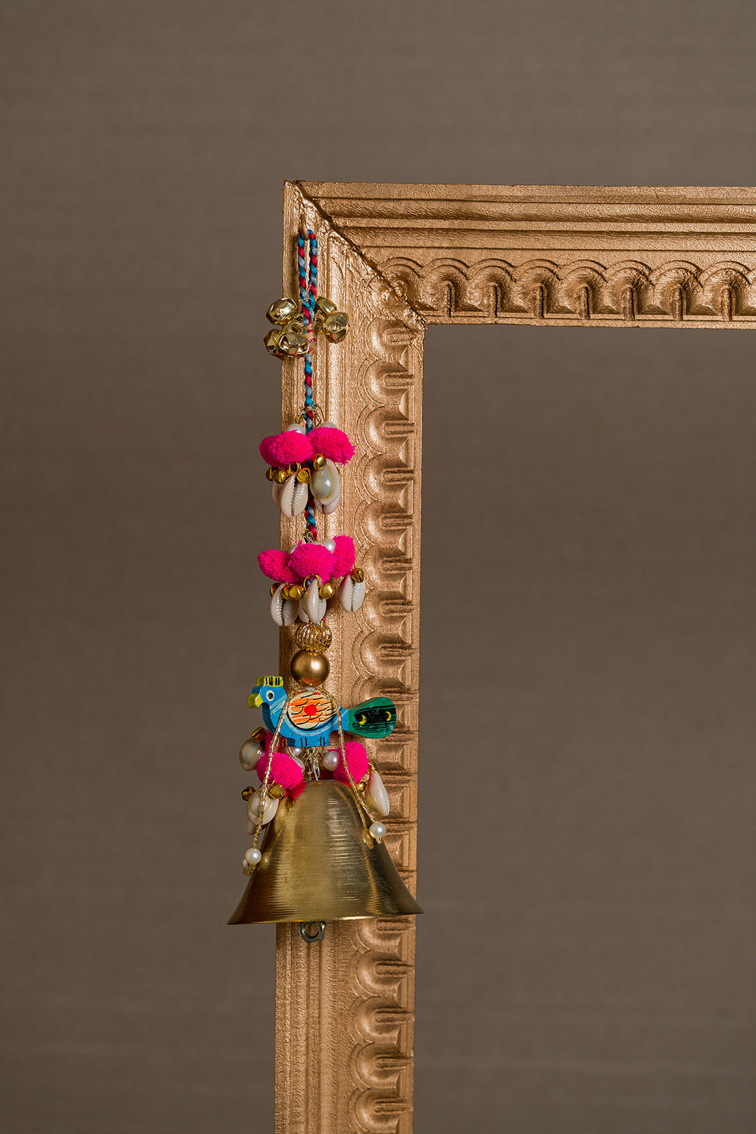 Kalaswar Bell Peacock Hangings- Set of 2