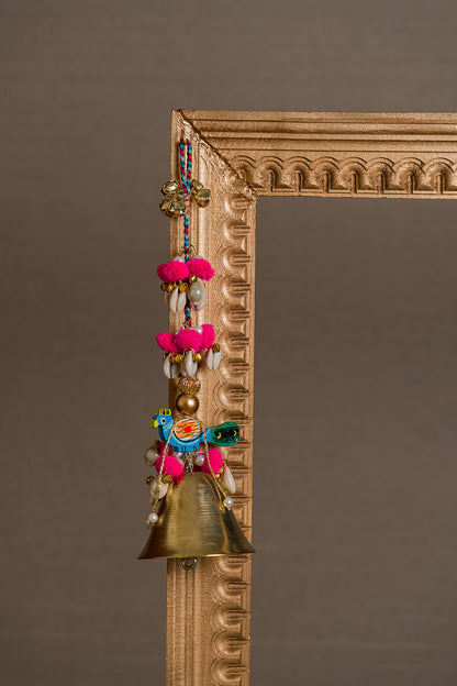 Kalaswar Bell Peacock Hangings- Set of 2