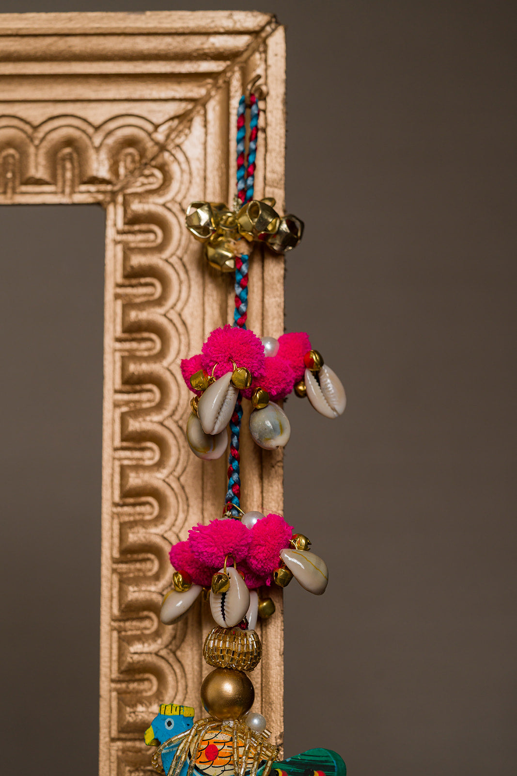 Kalaswar Bell Peacock Hangings- Set of 2