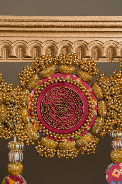 Shri Yantra + Lakshmi Pagla: DIVINE COLOSSAL TORAN
