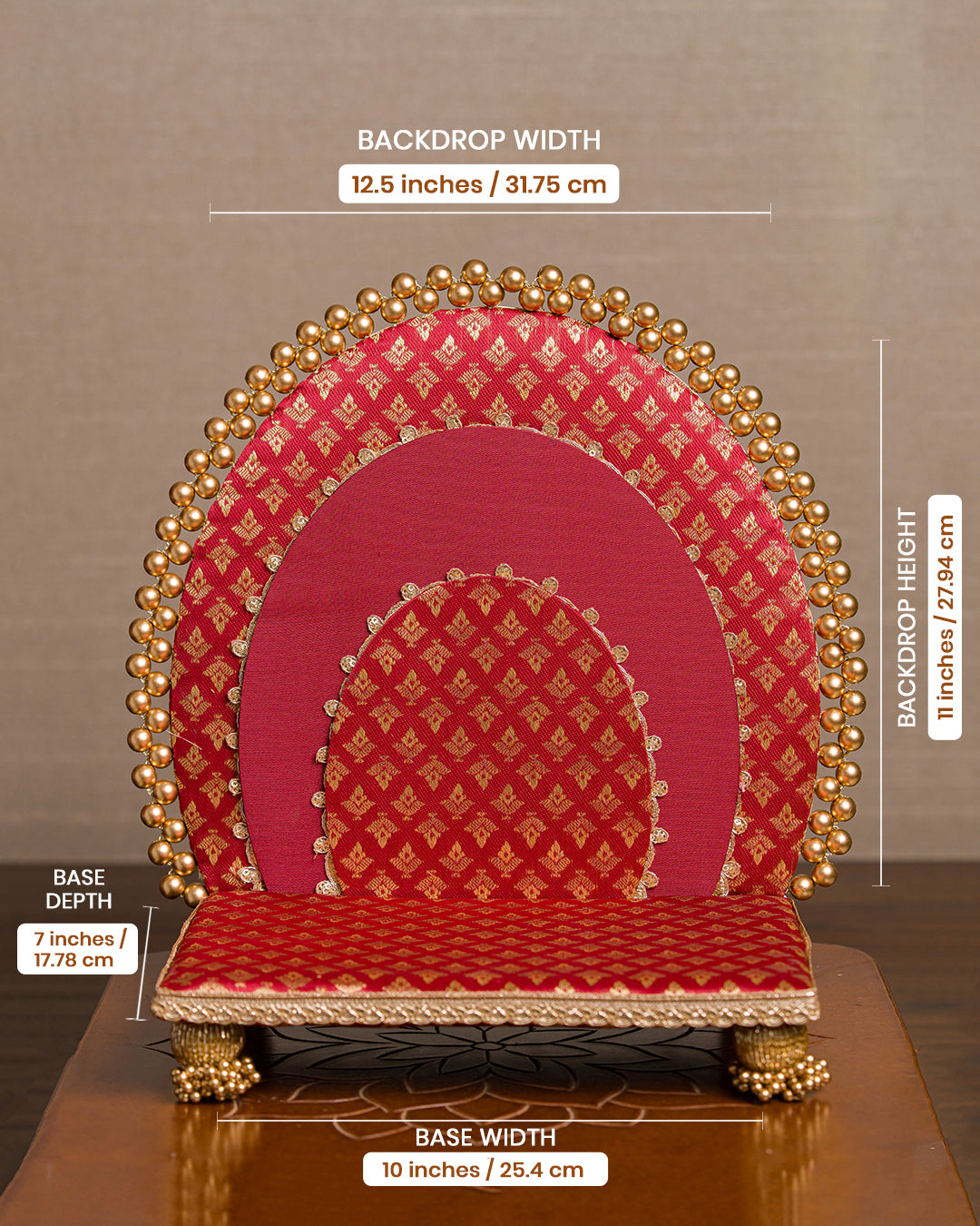 Vira Detachable 1 Feet Idol Sinhasan | Classic