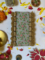 Load image into Gallery viewer, Dilwali Masakali Platter: Solid Rani Pink + OG Inflorescence Divine Pichwai
