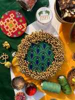 Load image into Gallery viewer, FIFO Pallet: Golden Yellow Navratna Patola + Harmony Mor Bani Thangat Kare