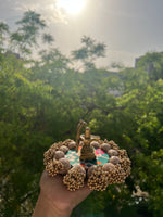 Load image into Gallery viewer, Spherical Mini Pallet: Harmony Mor Bani Thangat Kare + Bottle Green Navratna Patola