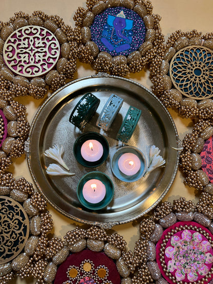 IBHI's Lotus TeaLight Holder: Set of 6