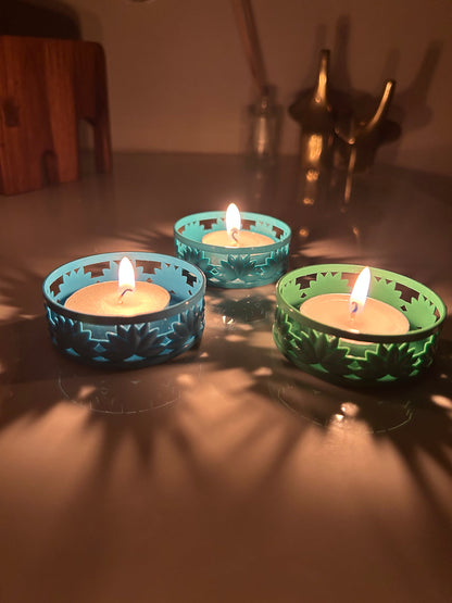 IBHI's Lotus TeaLight Holder: Set of 6