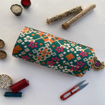 Load image into Gallery viewer, Black Navratna Radiant Patola Clutch
