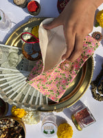 Load image into Gallery viewer, Pink Colloquial Divine Pichwai Shagun Envelope
