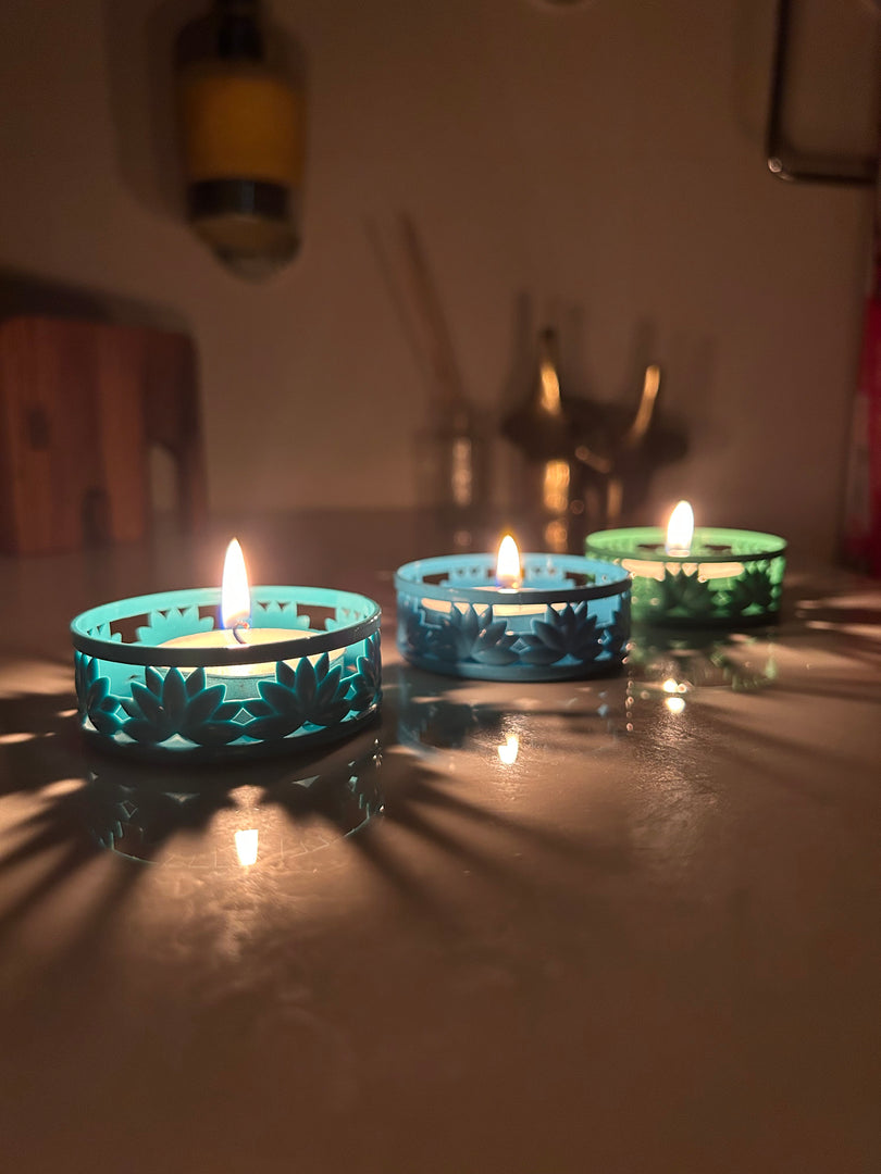 IBHI's Lotus TeaLight Holder: Set of 6