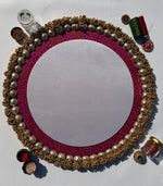Load image into Gallery viewer, KANKU PAGLA Archive - Maroon Navratna Patola (Regular Size)
