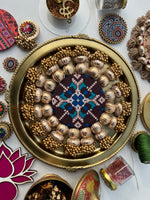 Load image into Gallery viewer, Beauty on Duty Pallet: Ambadaal Bandhej + Chocolate Brown Navratna Patola